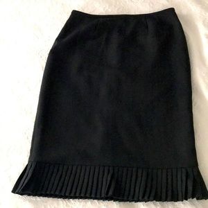 Evan Picone Pleated Kick Skirt